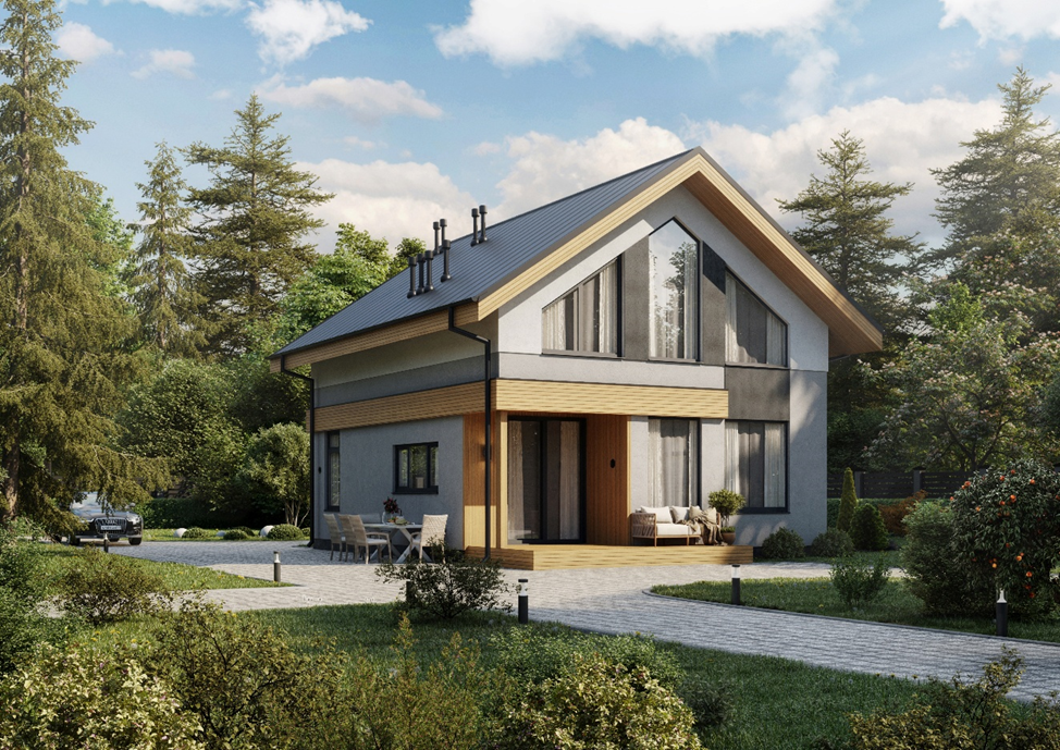 Дом 110 м2 из линейки «Практичные дома» под семейную ипотеку