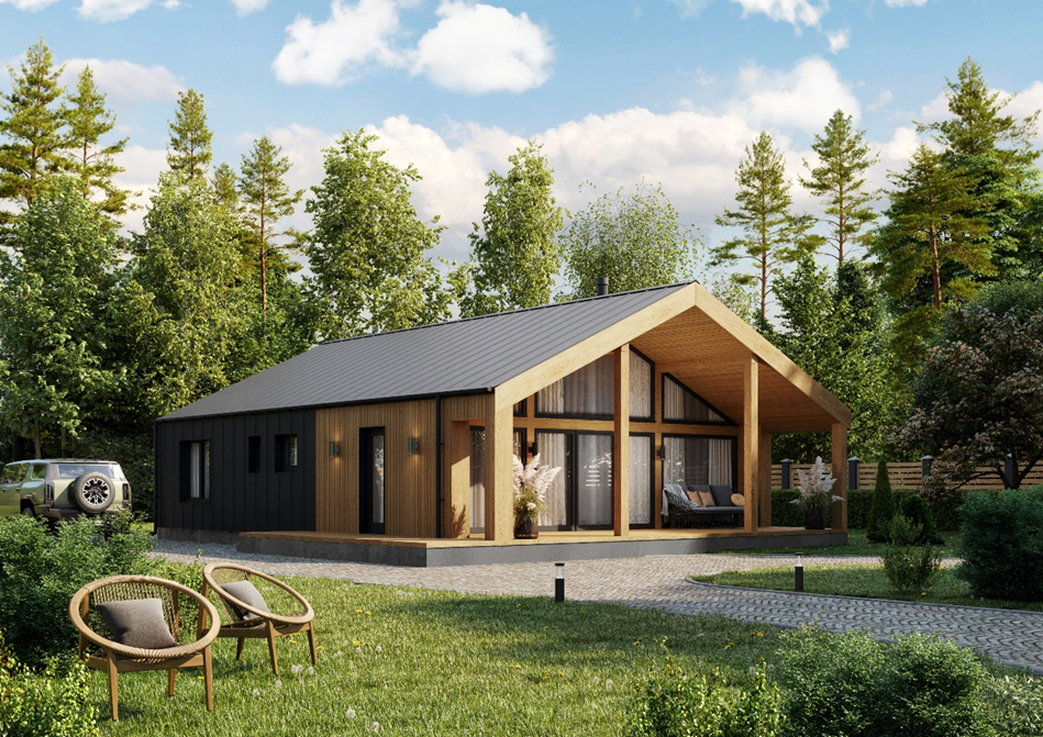 Дом 90 м2 из линейки «Практичные дома» под семейную ипотеку