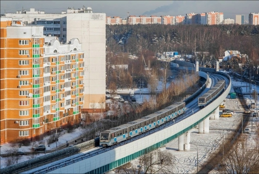 Эстакада Бутовской линии.