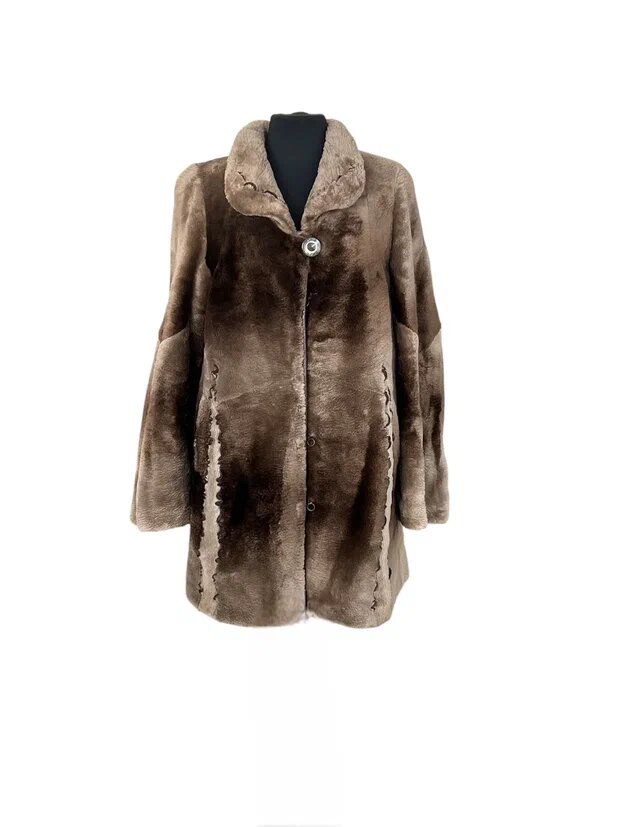 Переделка пальто из бобрика. Ателье Ирины Берзиной.