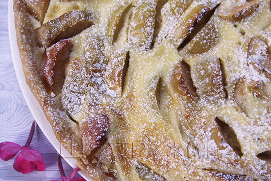 Яблочный киш.