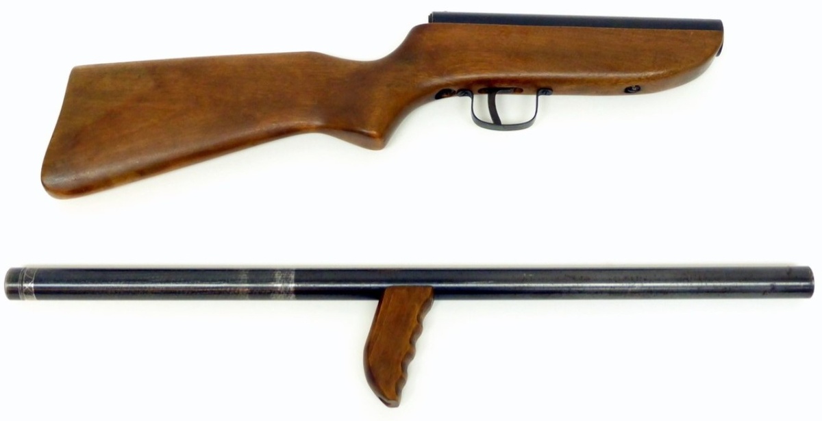 Ружье в разобранном виде.