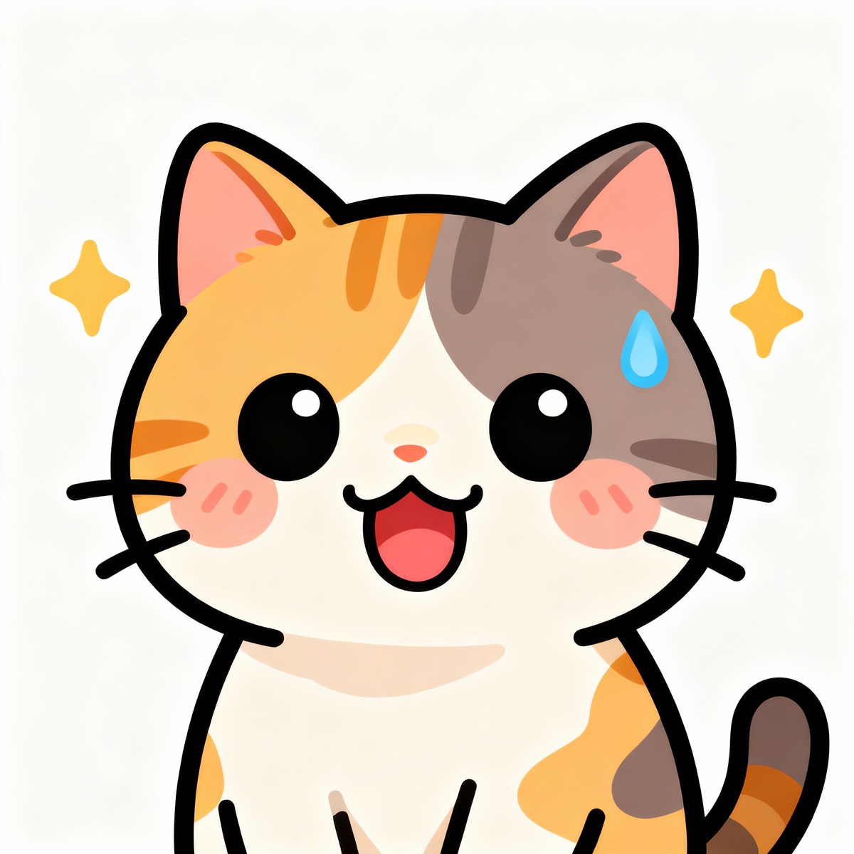 Из каждой фотографии кота автоматически создаются милые стикеры для использования в мессенджерах