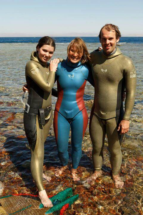 Фото: Наталья Молчанова с дочерью и сыном. 