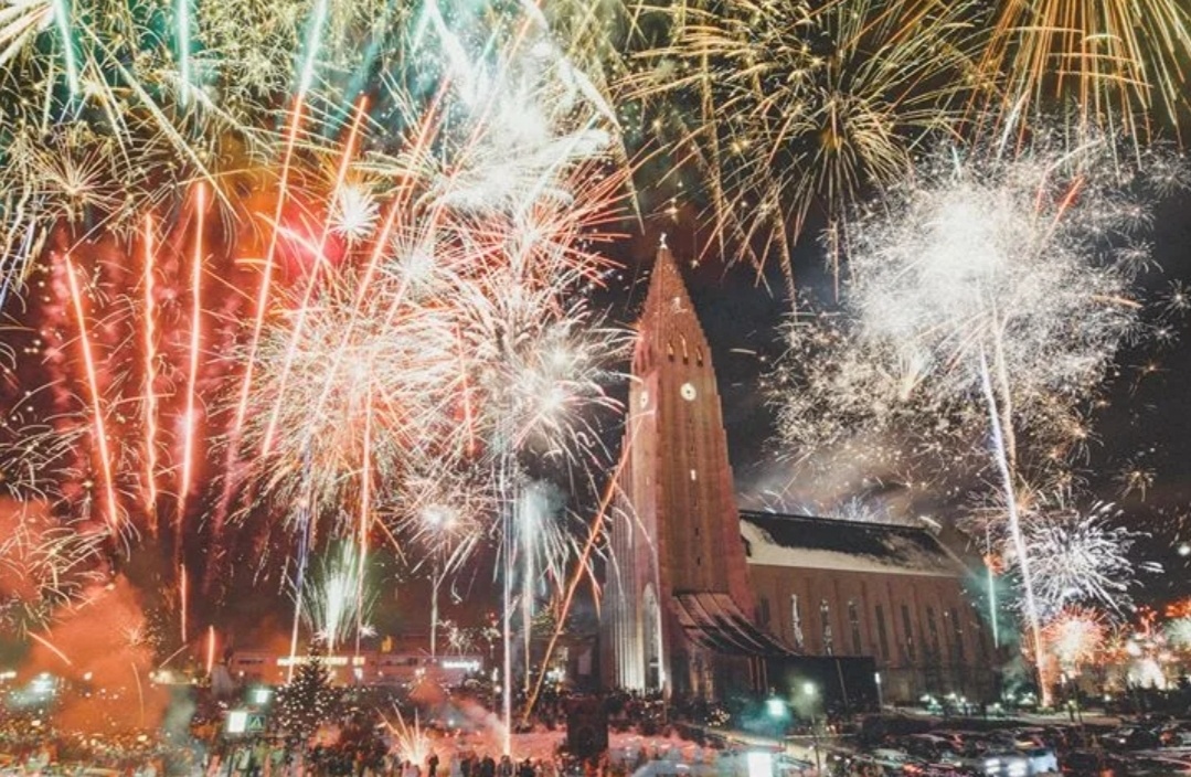 Новогоднее шоу в Рейкьявик