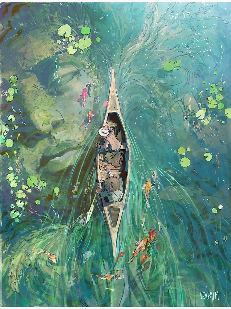«Под лилиями» (Beneath Lilies) — акварельная работа Ванессы Палмер, доработанная в цифре. Картина изображает лилии, символизирующие чистоту и спокойствие, с мягкими оттенками и детализированными переходами света и тени, что делает её живой и реалистичной.