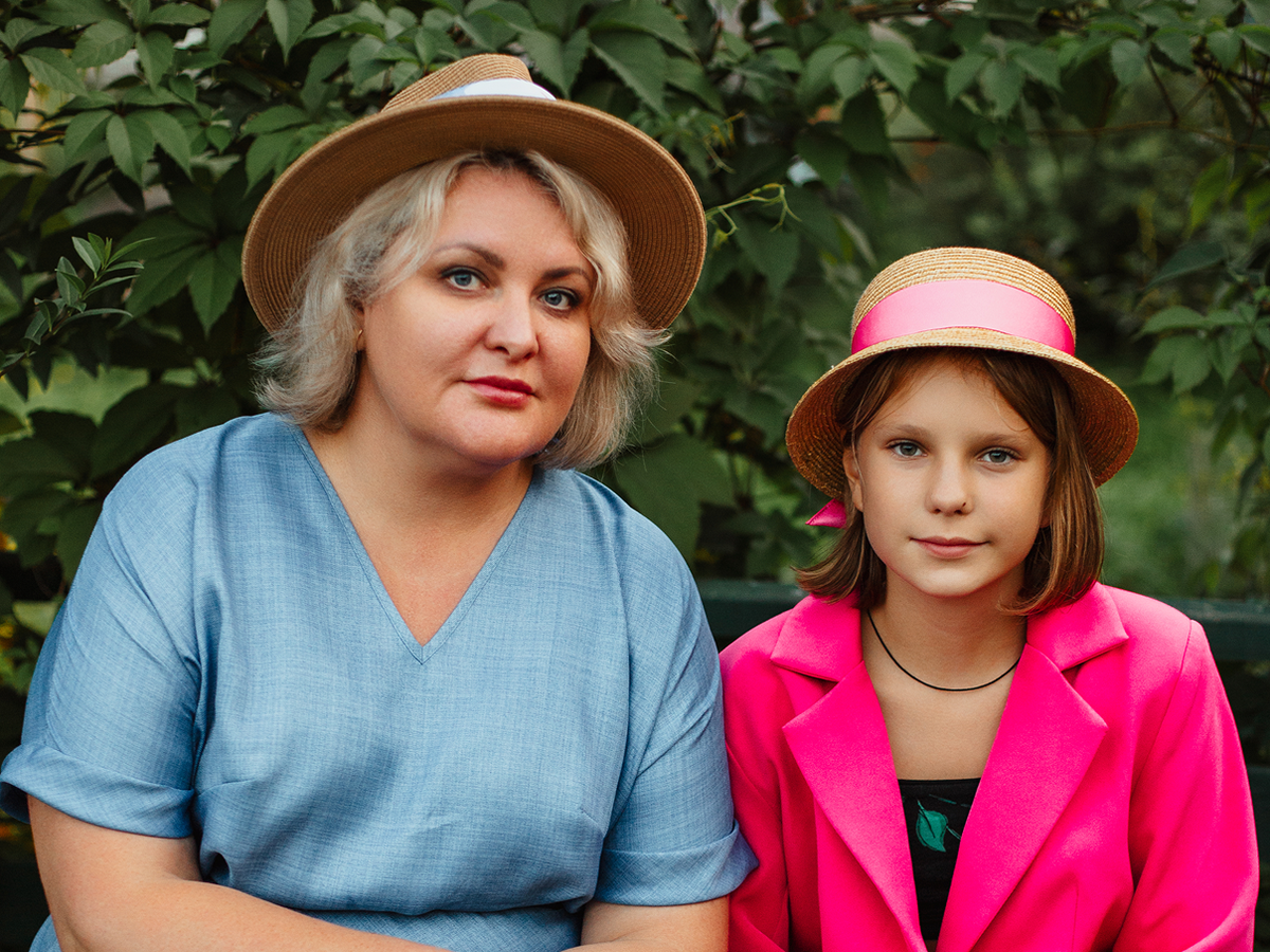 Тамара с дочерью.