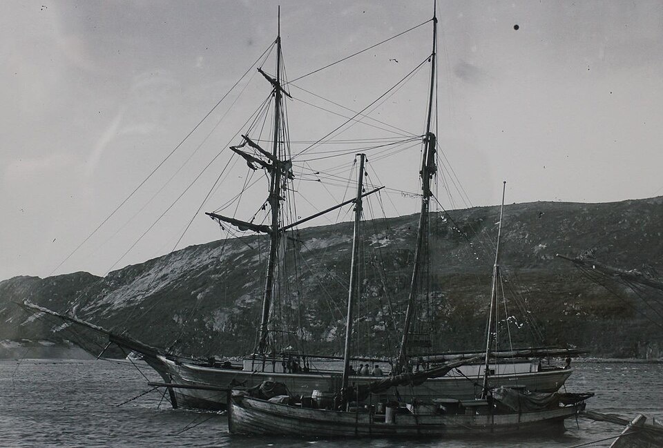 Фотография из северных экспедиций художника Константина Коровина 1894-1895 годов.