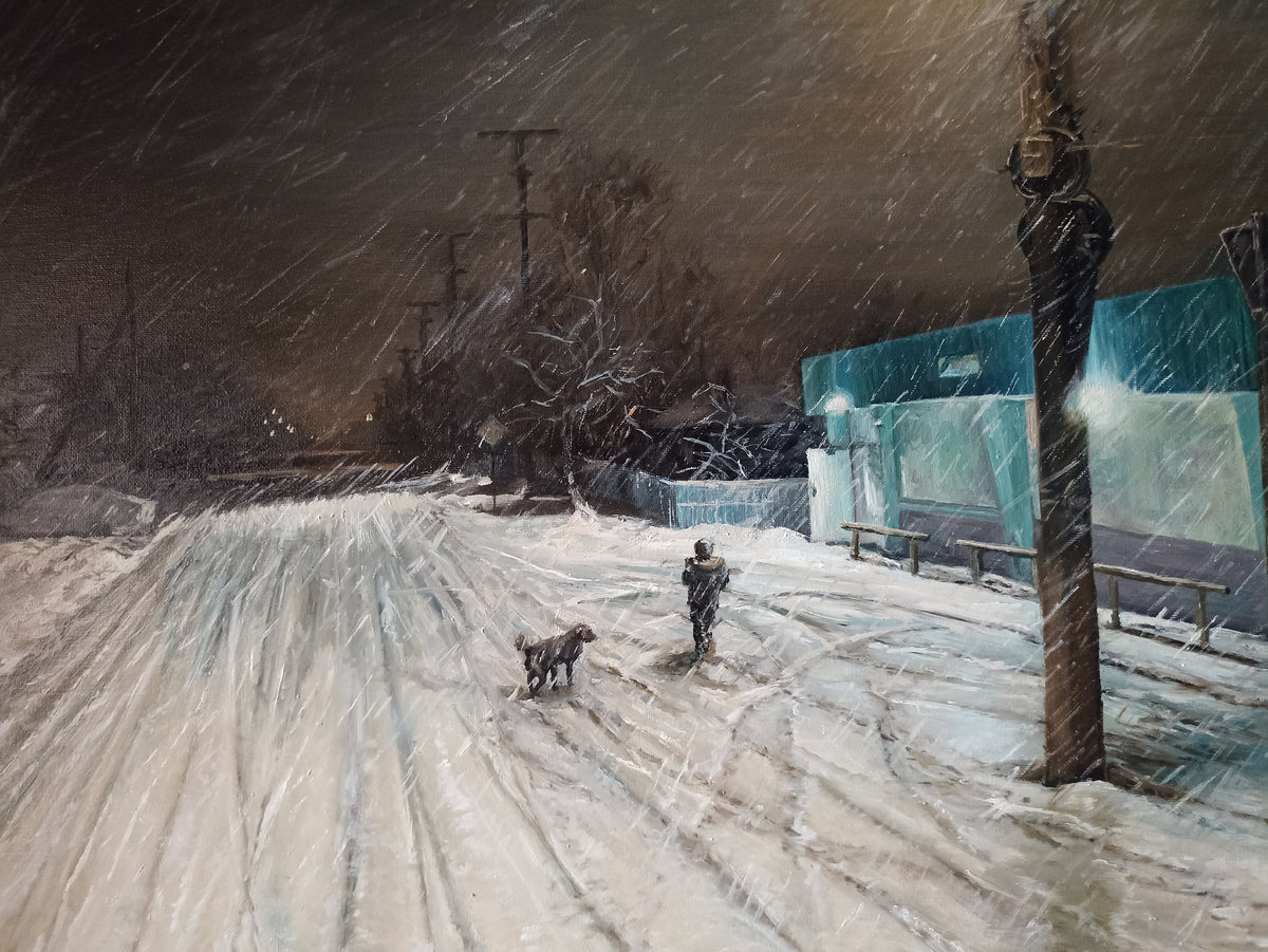 "Стекляшка", Н. Швецова, масло/холст, 50*60см