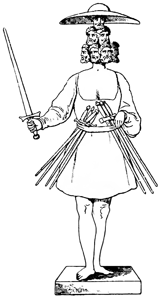 Ругевит, иллюстрация из "Деяний данов" Саксона Грамматика.