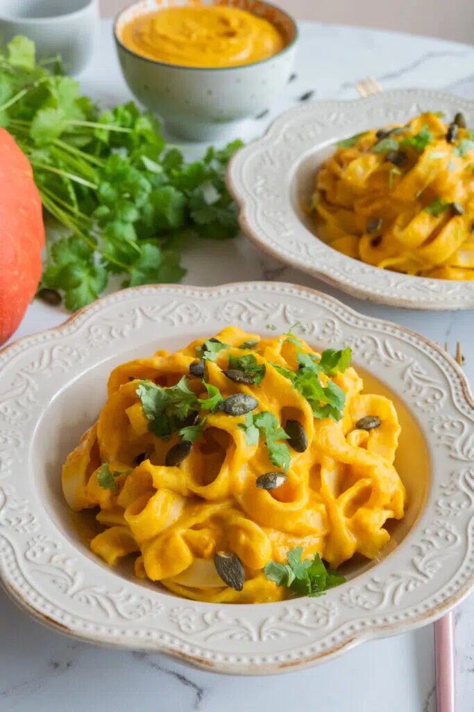 Рецепт макарон с тыквенно-сливочным соусом