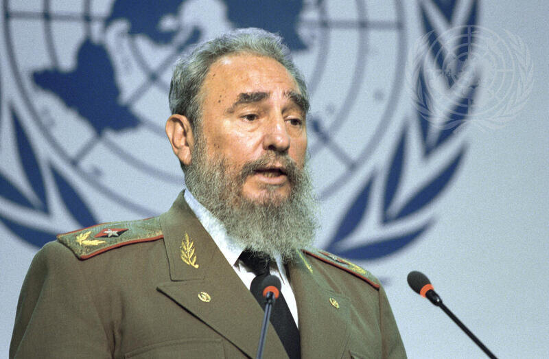 Фидель Кастро выступает на Саммите Земли в Рио, 1992 год