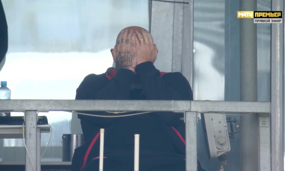 Три гола за 18 минут первого тайма. Тренер "Спартака" Станкович в шоке. Фото из интернета.