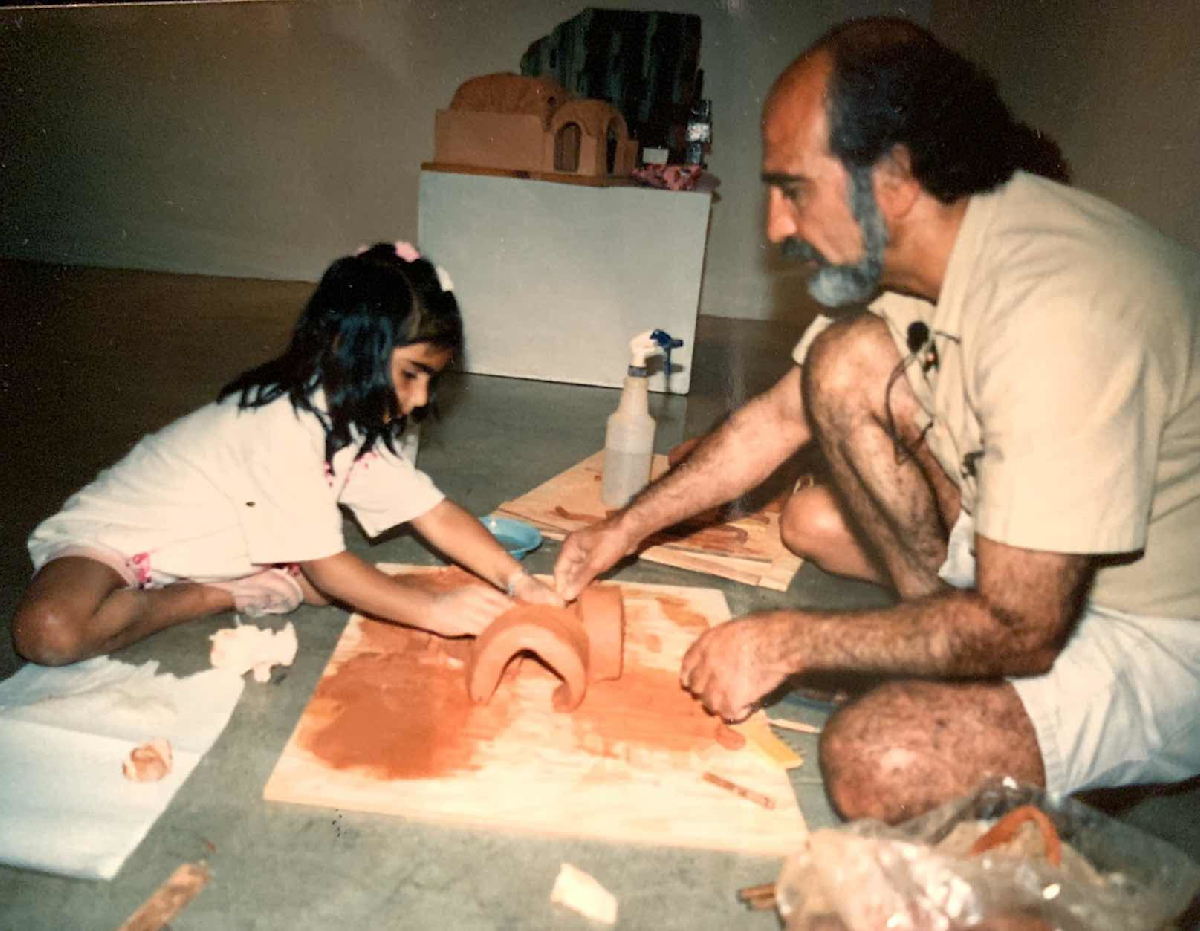 Надер со своей дочерью Шифти