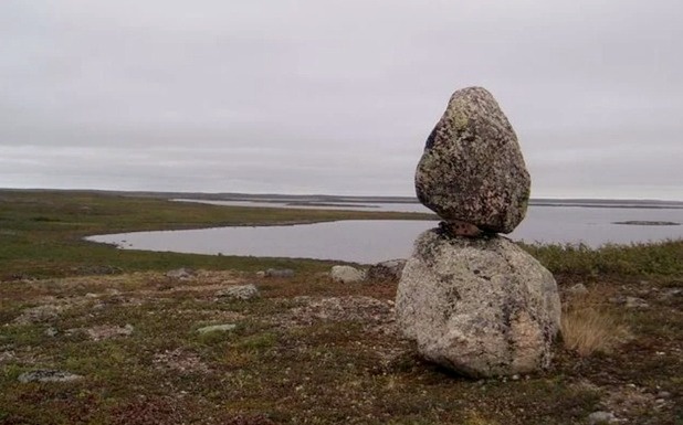 Озеро Ангикуни на севере Канады