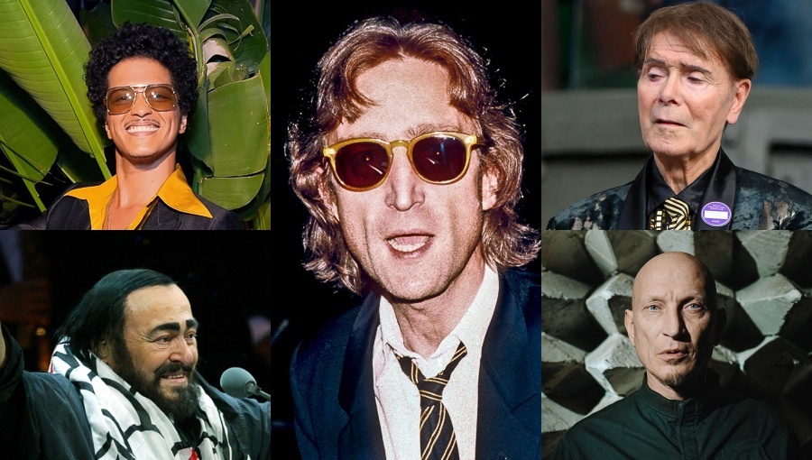Бруно Марс, Лючано Паваротти, Джон Леннон, Клифф Ричард, Евгений Федоров (Источник: Muzilla)
