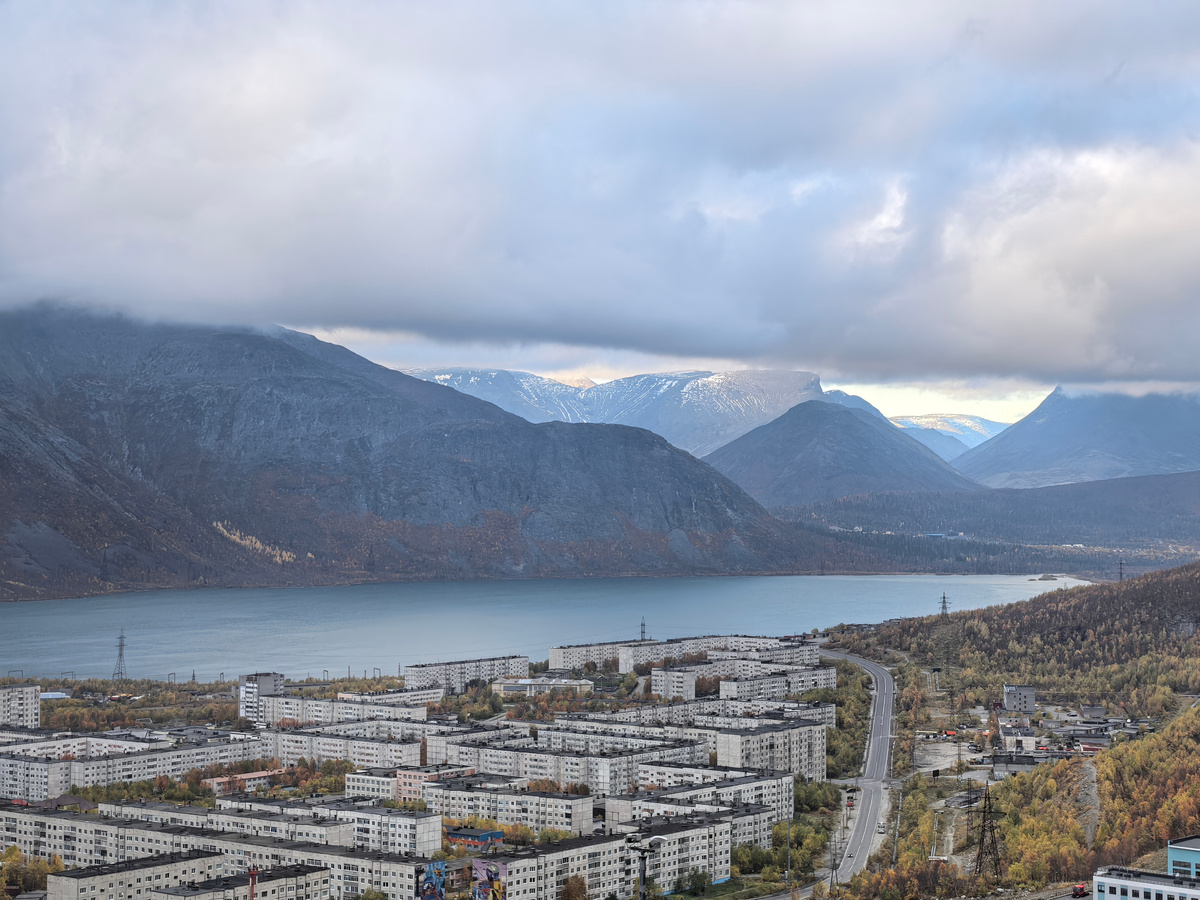 Вид на город с подъёма на 100м