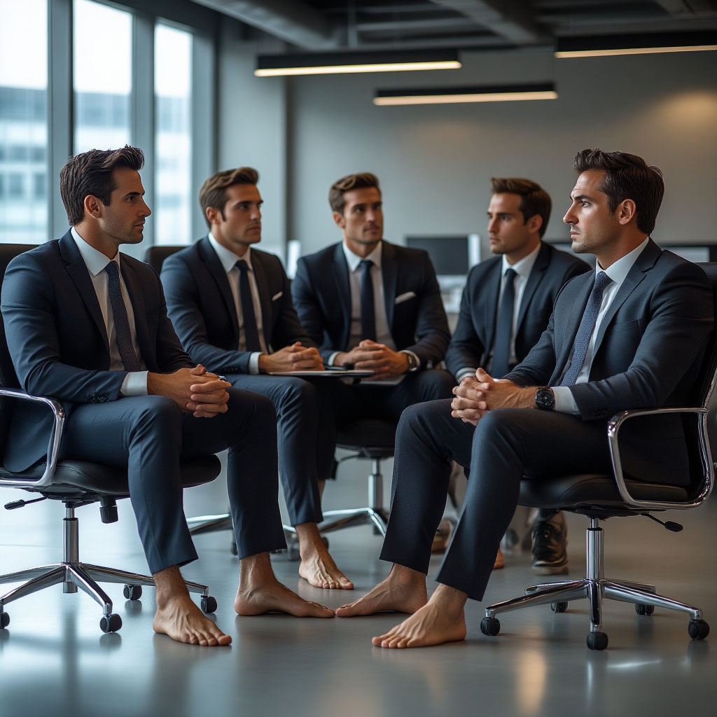 Босиком по офису. Новая мода?