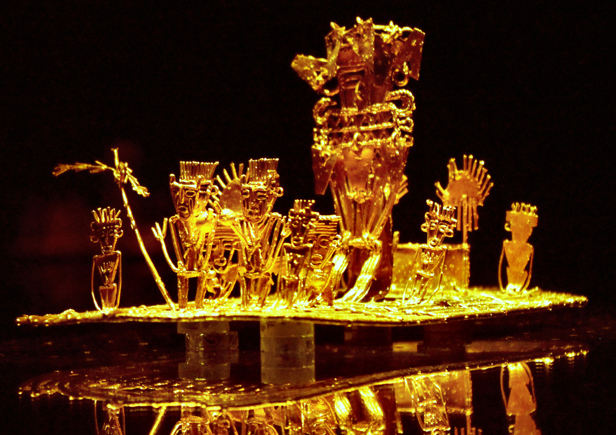 Золотой плот племени Чибча или Муисков