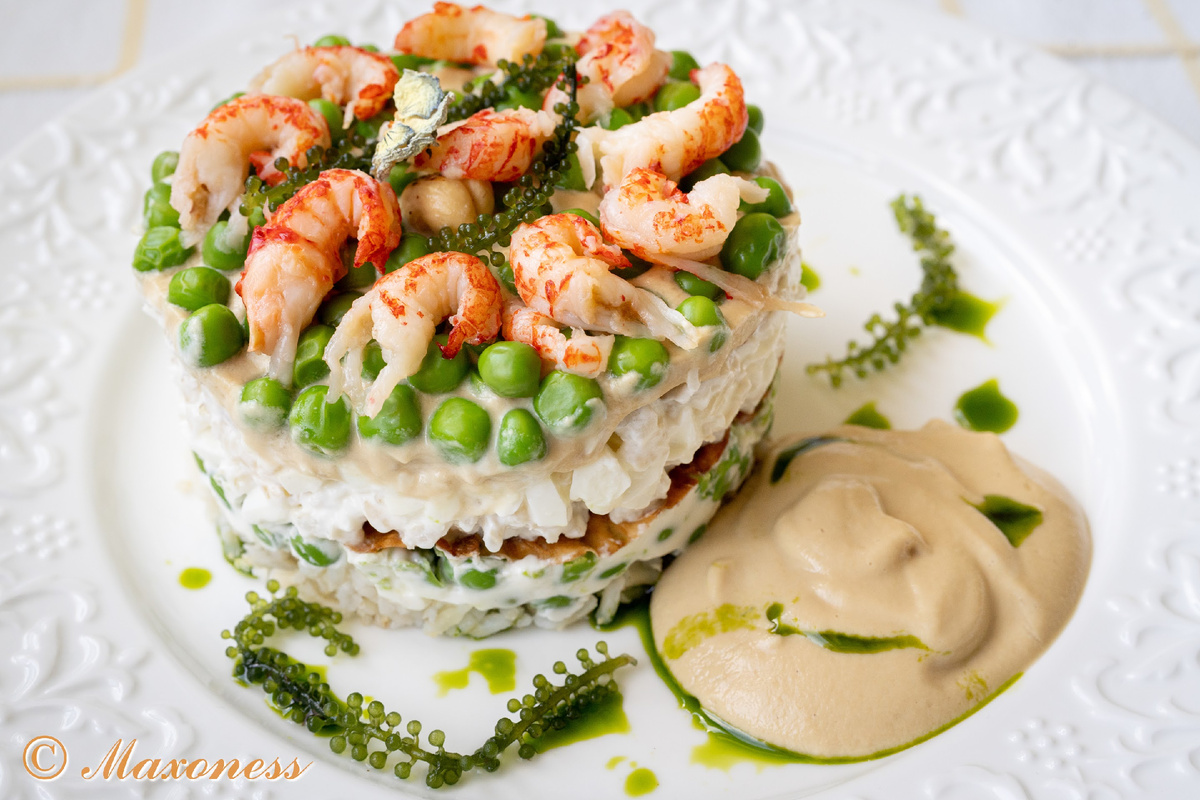 Салат с раковыми шейками «Речной принц»