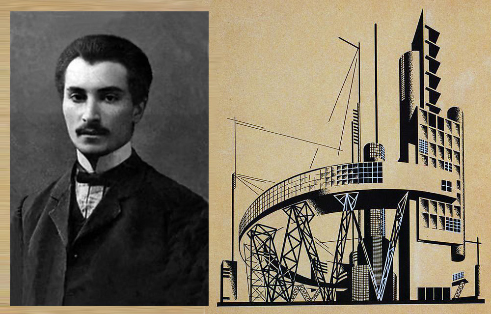 Яков Георгиевич Чернихов и одна из его работ