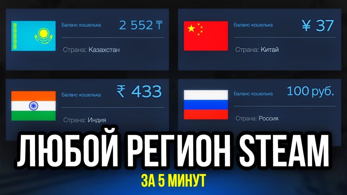 Пополнить китайский баланс Steam