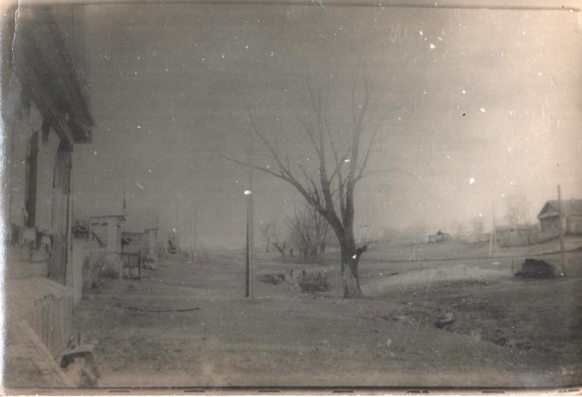 Деревня Корноухово. С лева дом и лавка, на которой любил мой прадед сидеть и играть на гармони...