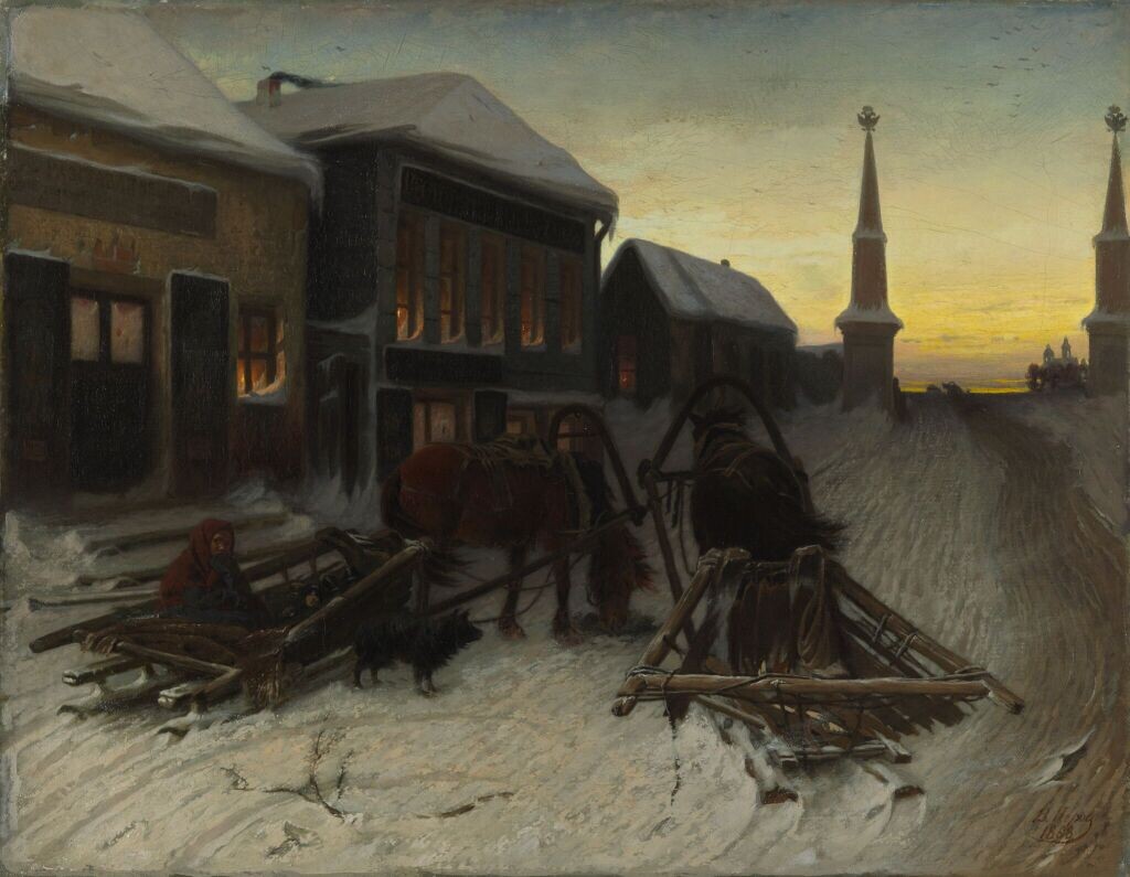 Василий Перов. Последний кабак у заставы. 1868