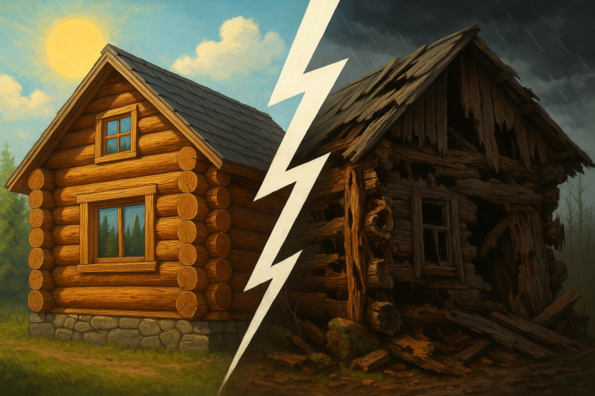 Почему старинные срубы стоят по 400 лет, а новые гниют через 20 лет? 