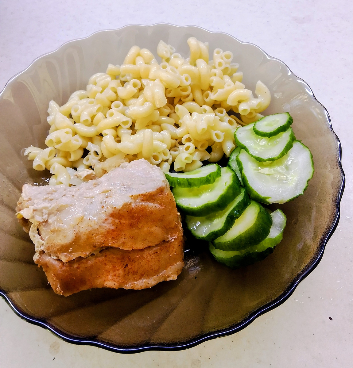 Вот такой ужин был у семьи