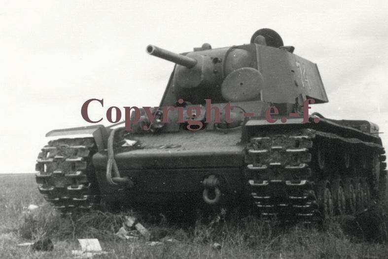 Танк КВ-1 производства ЧТЗ выпуска августа 1941 года из 2-й танковой бригады