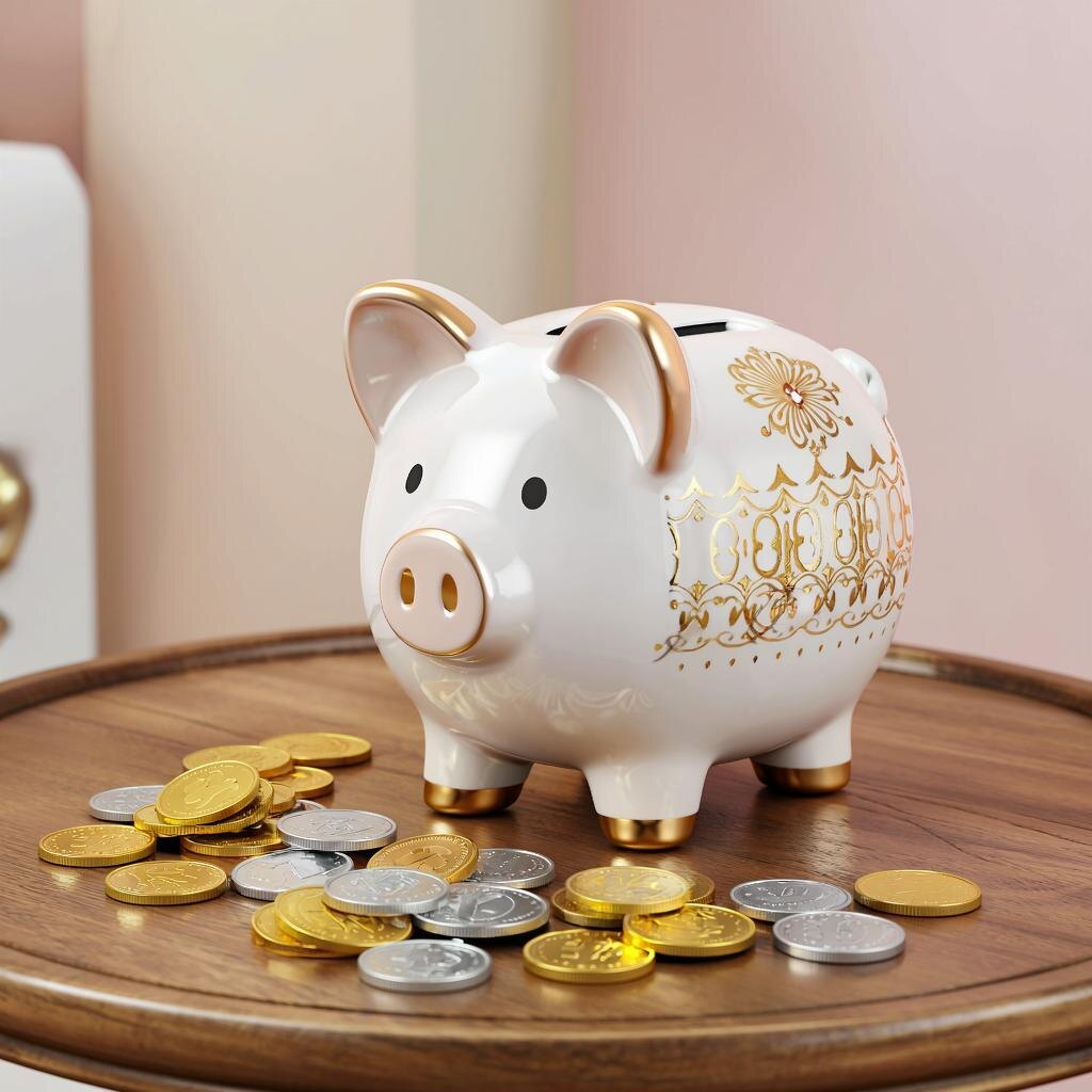 Копилка. Иллюстрация сгенерирована нейросетью