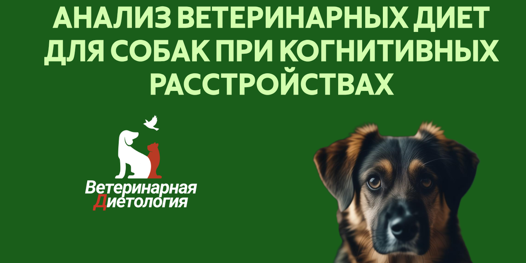 АНАЛИЗ ВЕТЕРИНАРНЫХ ДИЕТ ДЛЯ СОБАК ПРИ КОГНИТИВНЫХ РАССТРОЙСТВАХ