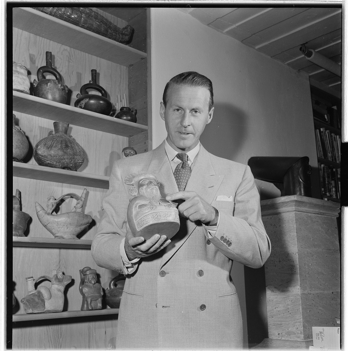 Тур Хейердал в молодости.