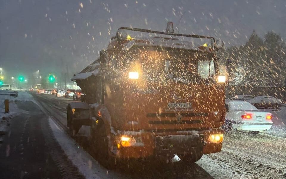    Ночная уборка улиц Барнаула