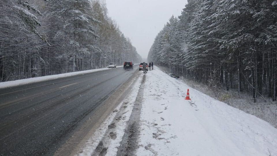    Место аварии. Источник: Пресс-служба Госавтоинспекции Новосибирской области