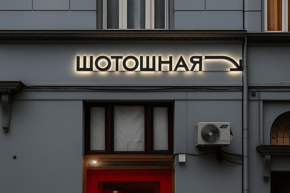 Кейс: Вывеска для рюмочной «Шотошная»