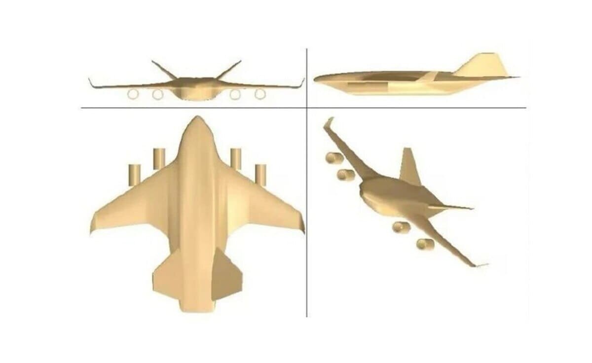    Концепт китайского тяжелого транспортного самолета нового поколения / © Barong369 / X