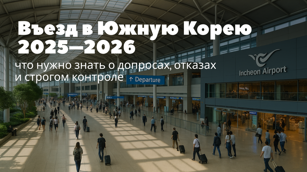 Въезд в Корею в 2025-2026: ужесточение правил и возобновление допросов