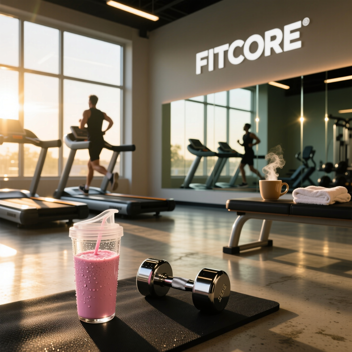 Протеин в спортзале