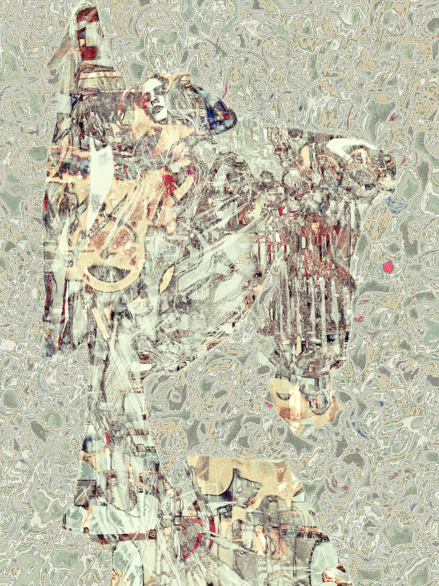     Анна Чиповская. Из серии «Музы». Смешанная техника, 2025