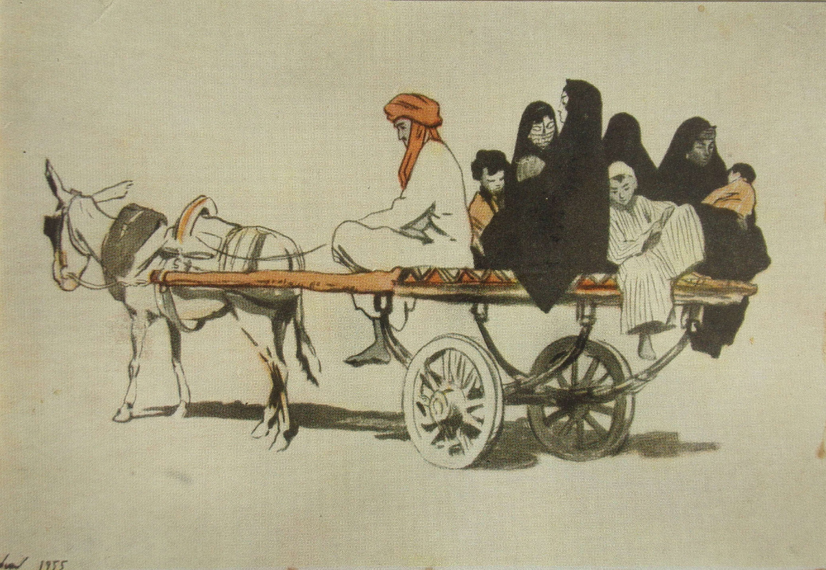 ,, Семья на повозке ,, Верейский О.Г.