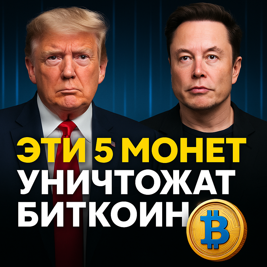 🚀 Топ-5 альткоинов 2025 года, которые вырастут в 1000 раз больше, чем Биткоин 