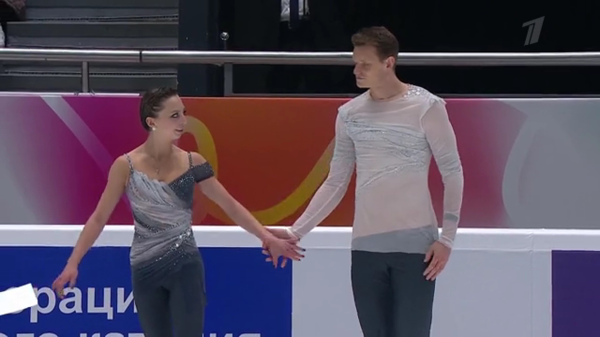    Александра Бойкова и Дмитрий Козловский. Фото: стоп-кадр прямого эфира "Первого канала"