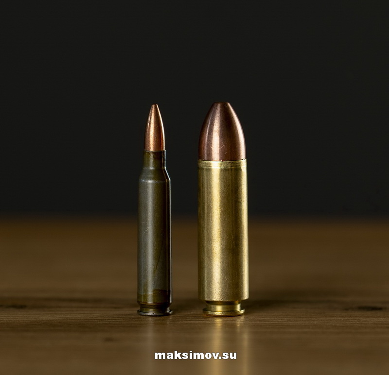 Сравнение размеров патронов
.223 Remи .50 Beowulf 
