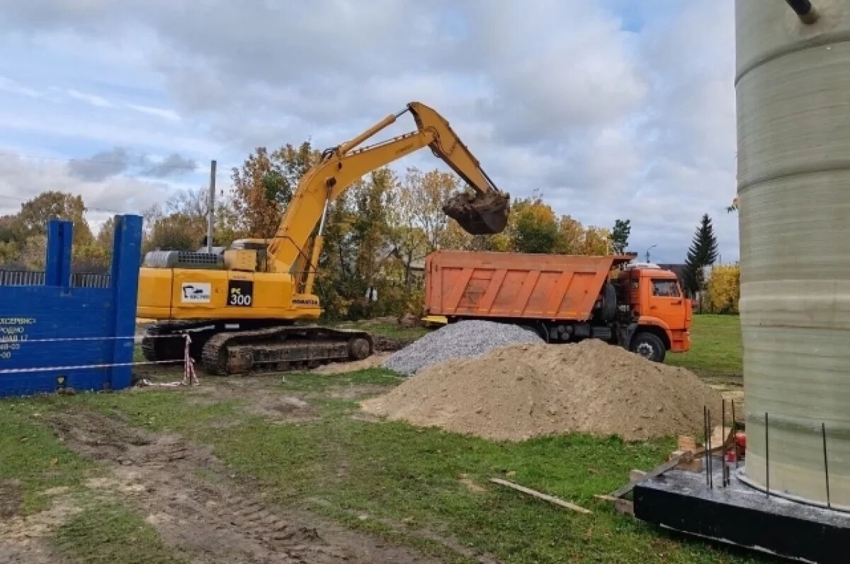    В Упорово завершают строительство системы водоотведения