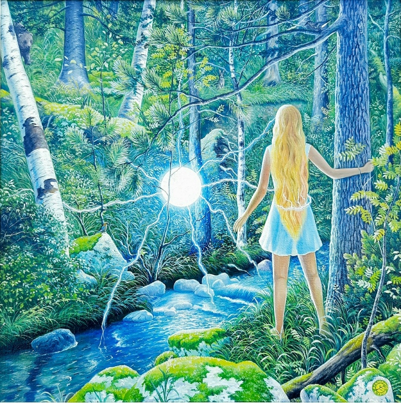 Иллюстрация читатьльницы книг В.Мегре