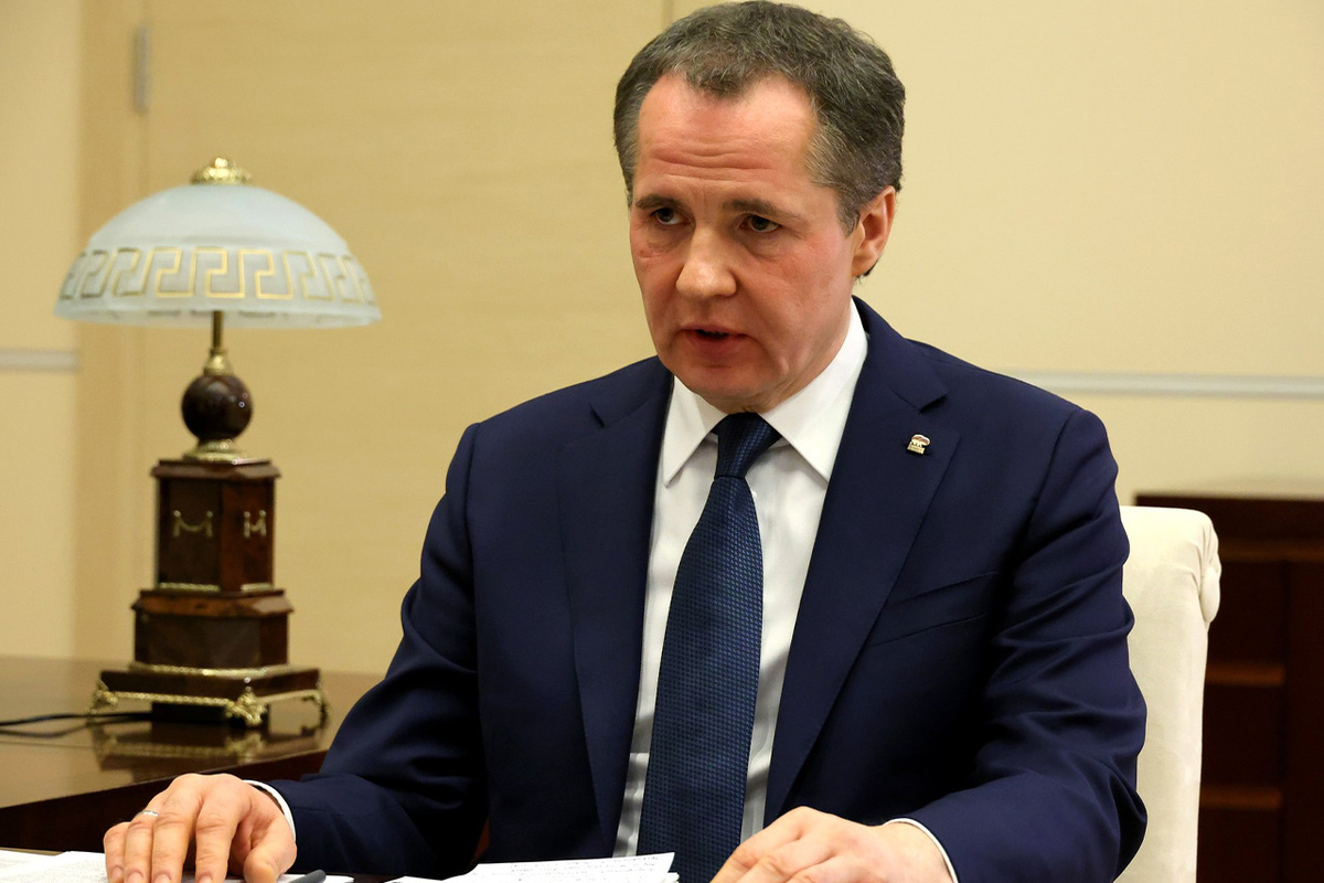 Губернатор поблагодарил белгородцев за мужество и стойкость.  Фото: Фото: пресс-служба Администрации президента РФ / kremlin.ru