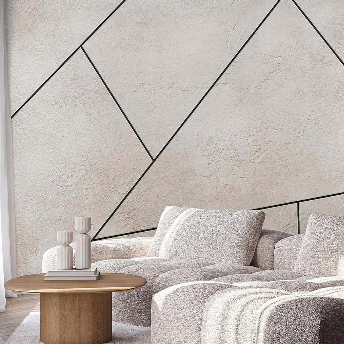 Пример оформления стены матовыми флизелиновыми фотообоями VEROL. Артикул на WB: 468928625.