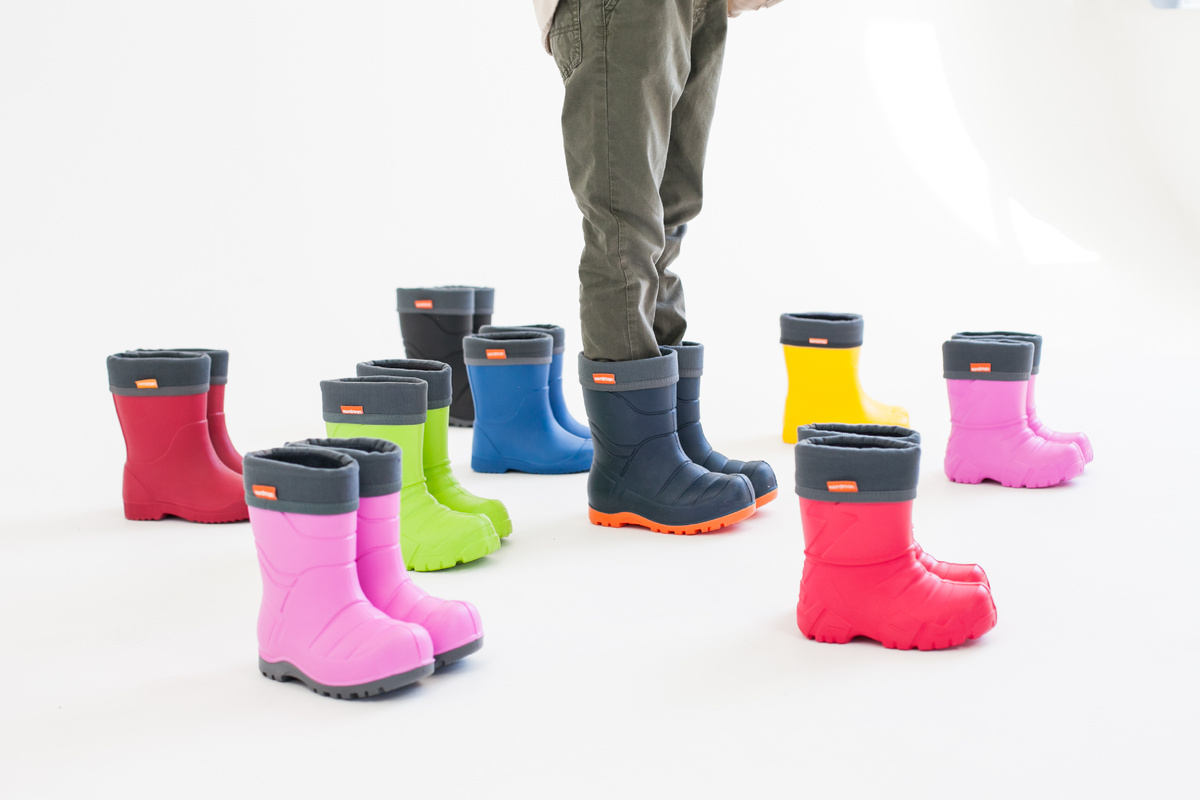 Теплые резиновые сапоги для мальчика и для девочки Nordman